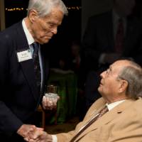 Richard DeVos with Ralph Hauenstein.